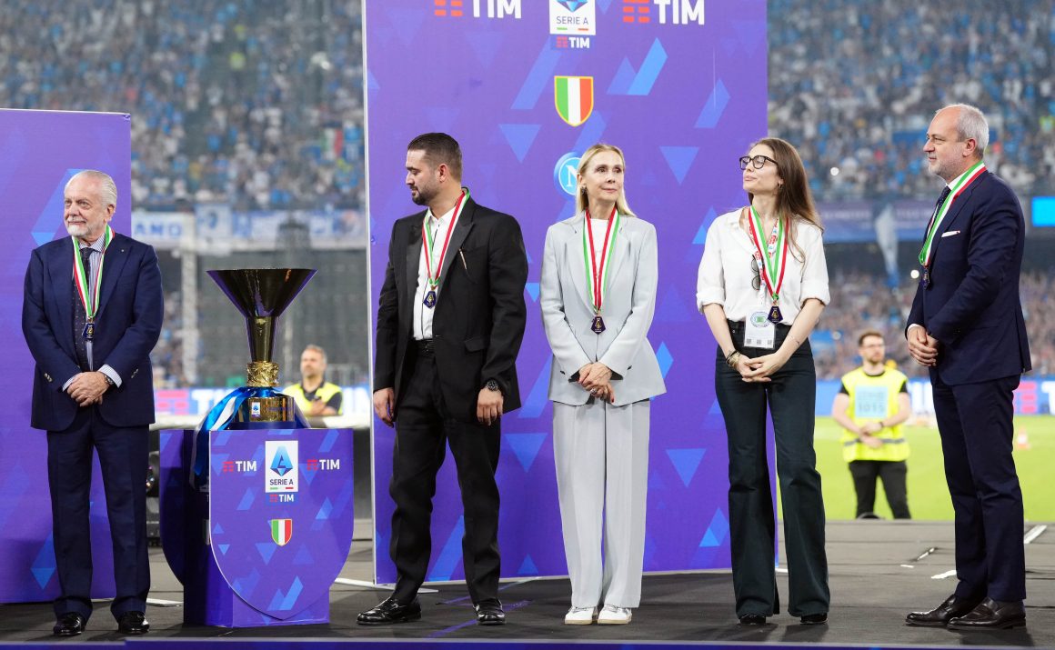 De Laurentiis moglie e figli Napoli