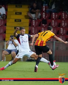 Frame della partita Benevento - Casertana