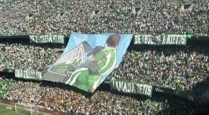 Credit photo by profile facebook Betis Ultras