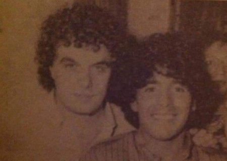 In foto Darwin Pastorin con Diego Armando Maradona