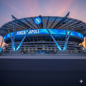Una possibile immagine del futuro stadio del Napoli