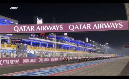 Frame partenza gran Premio del Qatar