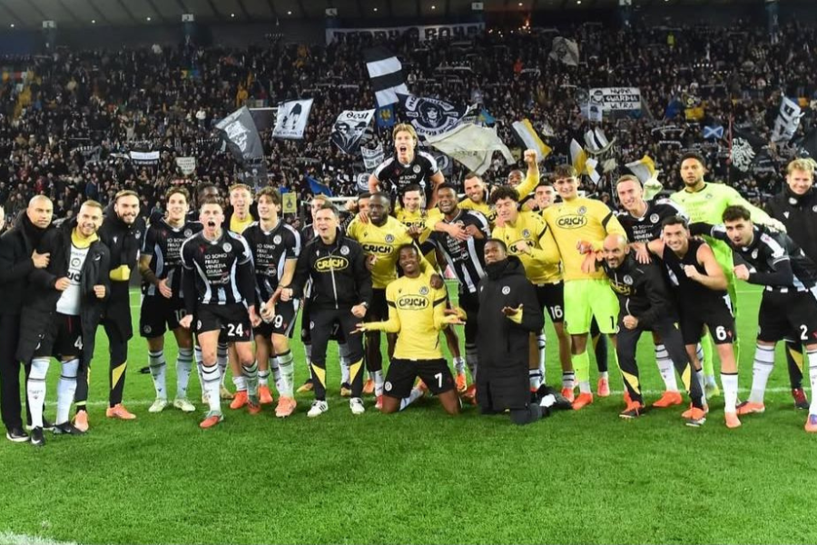 Udinese in festa contro il Napoli - credits Instagram udinesecalcio.png