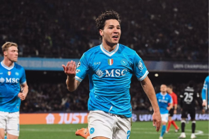 Vergara gol in Champions - credits to Instagram officialsscnapoli