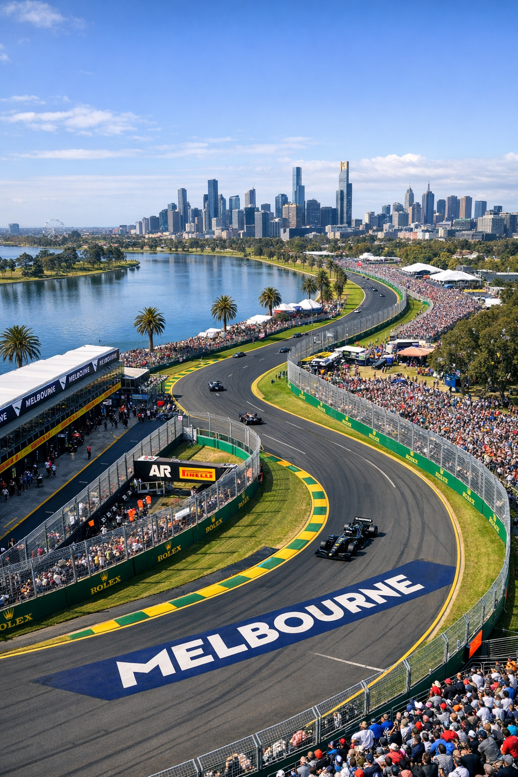 Curva della pista di Melburne